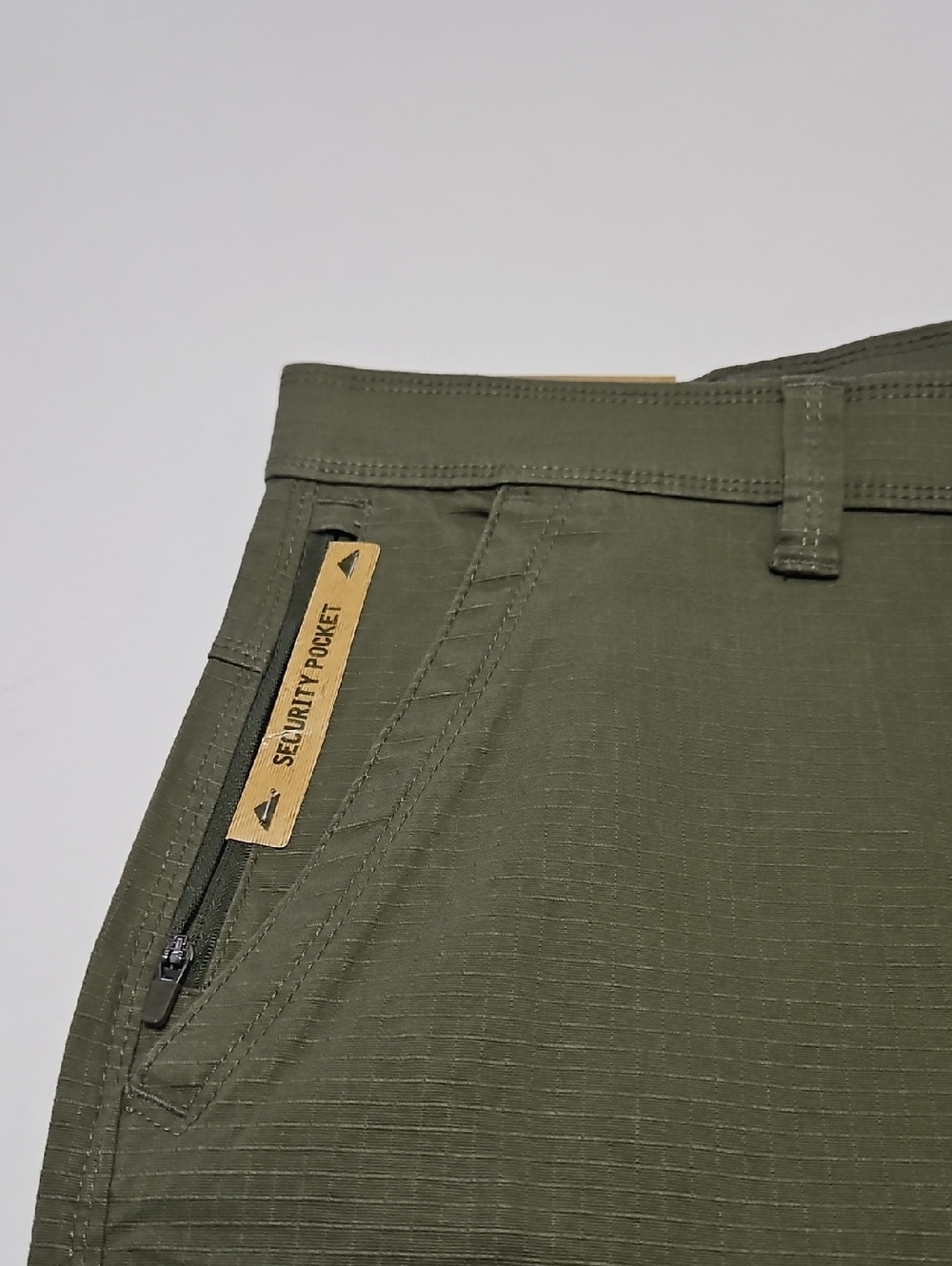 Weatherproof Olive Ripstop Utility Shorts With Cargo Pocket Size 40W - Picture 6 of 14
